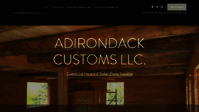 What Adirondackcustoms.com website looked like in 2020 (3 years ago)