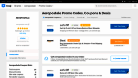 What Aeropostale.bluepromocode.com website looked like in 2020 (3 years ago)