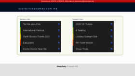 What Auditoriobanamex.com.mx website looked like in 2020 (3 years ago)