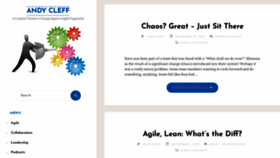 What Andycleff.com website looked like in 2020 (3 years ago)