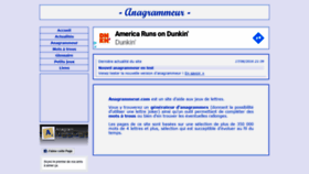 What Anagrammeur.com website looked like in 2020 (3 years ago)