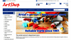 What Artshop.fi website looked like in 2020 (3 years ago)