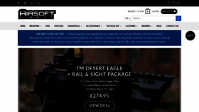 What Airsoftdirect.uk.com website looked like in 2020 (3 years ago)