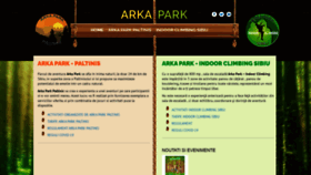 What Arkapark.ro website looked like in 2020 (3 years ago)
