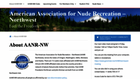 What Aanr-nw.org website looked like in 2020 (3 years ago)