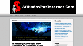 What Afiliadosporinternet.com website looked like in 2020 (3 years ago)
