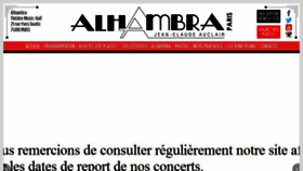 What Alhambra-paris.com website looked like in 2020 (3 years ago)