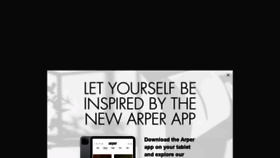 What Arper.com website looked like in 2020 (4 years ago)