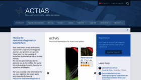 What Actias.de website looked like in 2020 (3 years ago)