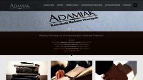 What Adamiak-kancelarie.pl website looked like in 2020 (3 years ago)