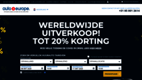 What Autoeurope.nl website looked like in 2020 (3 years ago)
