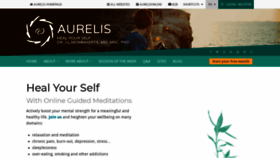What Aurelisonline.org website looked like in 2020 (3 years ago)