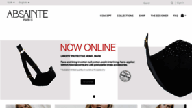 What Absainte.com website looked like in 2020 (3 years ago)