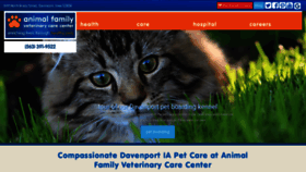 What Animalfamilyveterinarycare.com website looked like in 2020 (3 years ago)