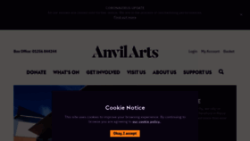 What Anvilarts.org.uk website looked like in 2020 (3 years ago)