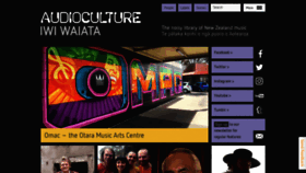 What Audioculture.co.nz website looked like in 2020 (3 years ago)
