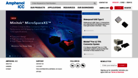 What Amphenol-icc.com website looked like in 2020 (3 years ago)