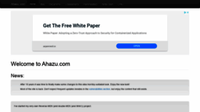 What Ahazu.com website looked like in 2020 (3 years ago)
