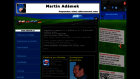 What Adamek.cz website looked like in 2020 (3 years ago)