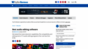 What Audio-editing-software-review.toptenreviews.com website looked like in 2020 (3 years ago)