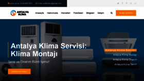 What Antalyaklima724.com website looked like in 2020 (3 years ago)