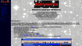 What Astrometrica.at website looked like in 2020 (3 years ago)