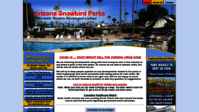 What Arizonasnowbirdparks.com website looked like in 2020 (3 years ago)