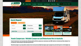 What Aussiecampervans.com website looked like in 2020 (3 years ago)