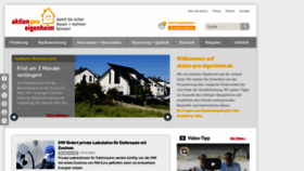 What Aktion-pro-eigenheim.de website looked like in 2020 (3 years ago)