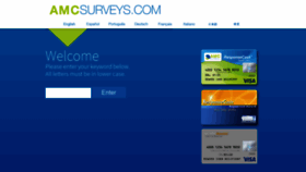 What Amcsurveys.com website looked like in 2020 (3 years ago)