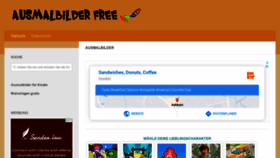 What Ausmalbilder-free.info website looked like in 2020 (3 years ago)