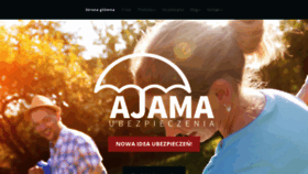 What Ajama.pl website looked like in 2020 (3 years ago)