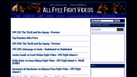 What Allfreefightvideos.com website looked like in 2020 (3 years ago)