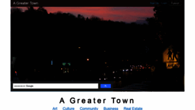 What Agreatertown.com website looked like in 2020 (3 years ago)