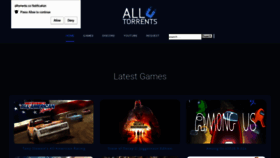 What Alltorrents.co website looked like in 2020 (3 years ago)