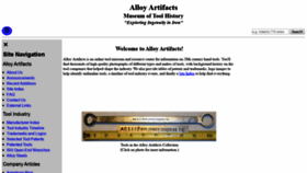 What Alloy-artifacts.org website looked like in 2020 (3 years ago)