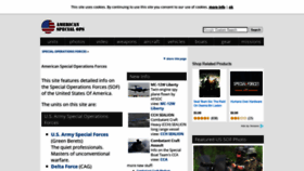 What Americanspecialops.com website looked like in 2020 (3 years ago)