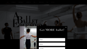 What Aballeteducation.com website looked like in 2020 (3 years ago)
