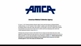 What Amcaonline.com website looked like in 2020 (3 years ago)