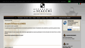 What Accademiadiscacchi.it website looked like in 2020 (3 years ago)