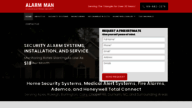What Alarmmanllc.com website looked like in 2020 (3 years ago)
