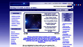 What Astrocrystals.com website looked like in 2020 (3 years ago)