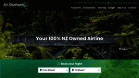 What Airchathams.co.nz website looked like in 2020 (4 years ago)