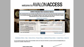 What Avalonaccess.com website looked like in 2020 (3 years ago)