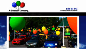What A-zballoonsupplies.com website looked like in 2020 (3 years ago)