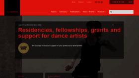 What Ausdance.org.au website looked like in 2020 (3 years ago)