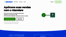 What Atendare.com website looked like in 2020 (3 years ago)