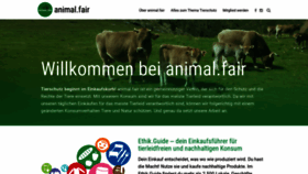 What Animalfair.at website looked like in 2020 (3 years ago)
