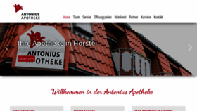 What Antonius-apotheke-hoerstel.de website looked like in 2020 (3 years ago)