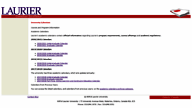 What Academic-calendar.wlu.ca website looked like in 2020 (3 years ago)